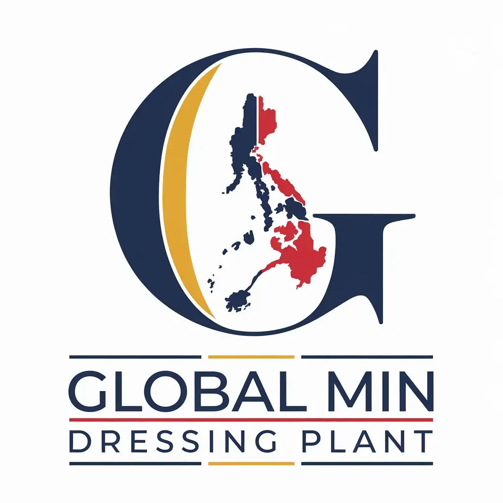 LOGO Design for Global Min Dressing Plant Bold G with Philippine Map and Poultry Theme