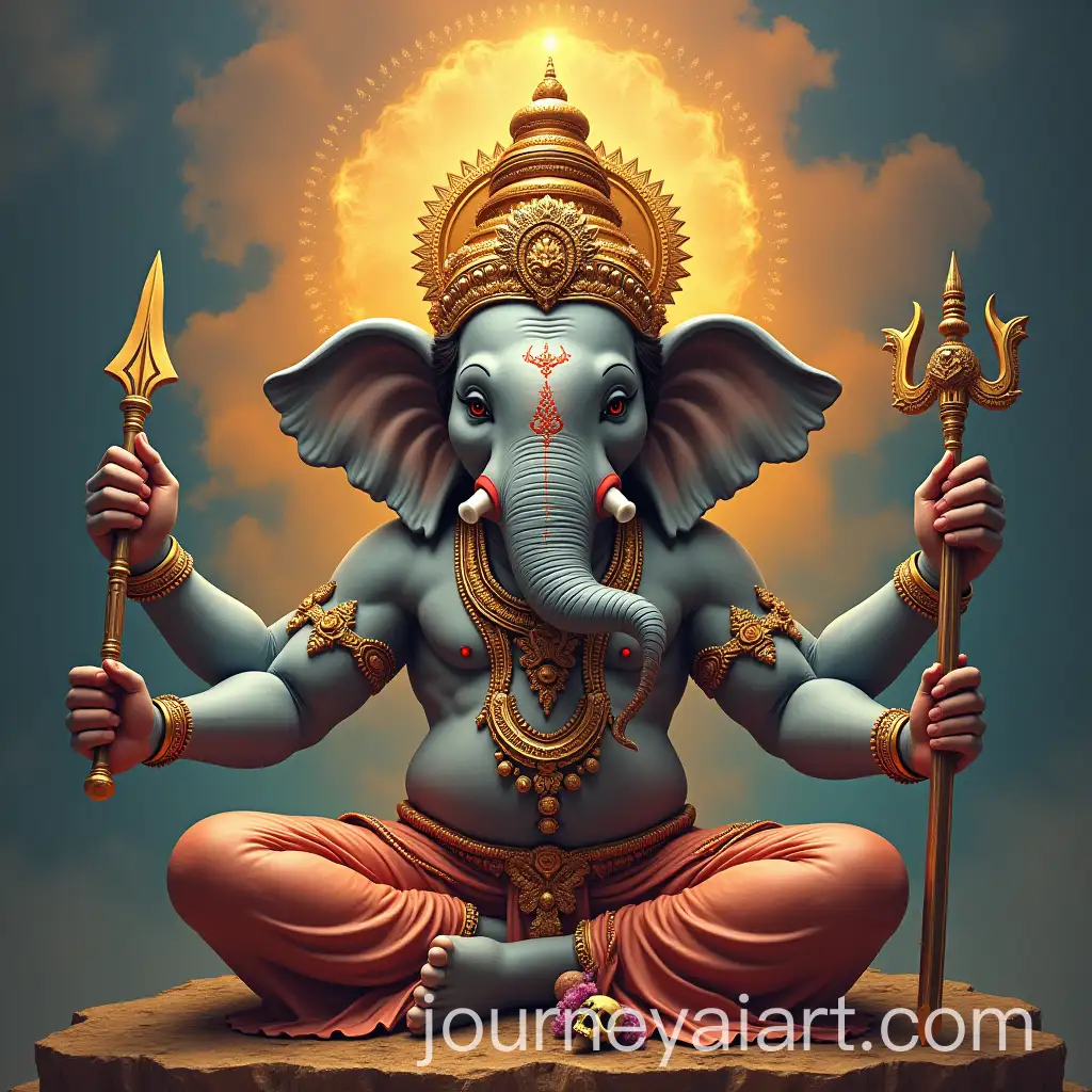Ganesha-and-Dakini-Shakti-Symbolizing-Mastery-of-Desires-and-Spiritual-Strength