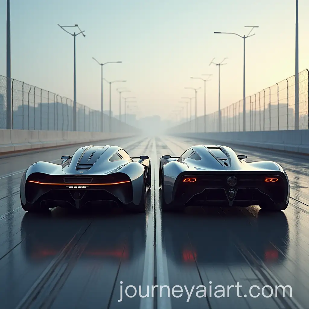 Futuristic-Sports-Cars-Seen-from-Behind-in-Dynamic-Scene