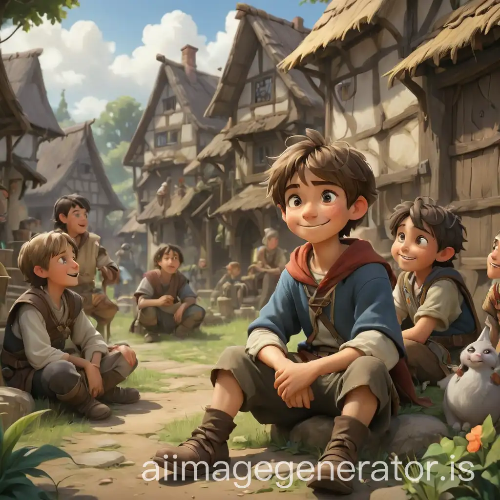 Boy-from-Fantasy-Story-Returns-to-Village-Surrounded-by-Friends-and-Family