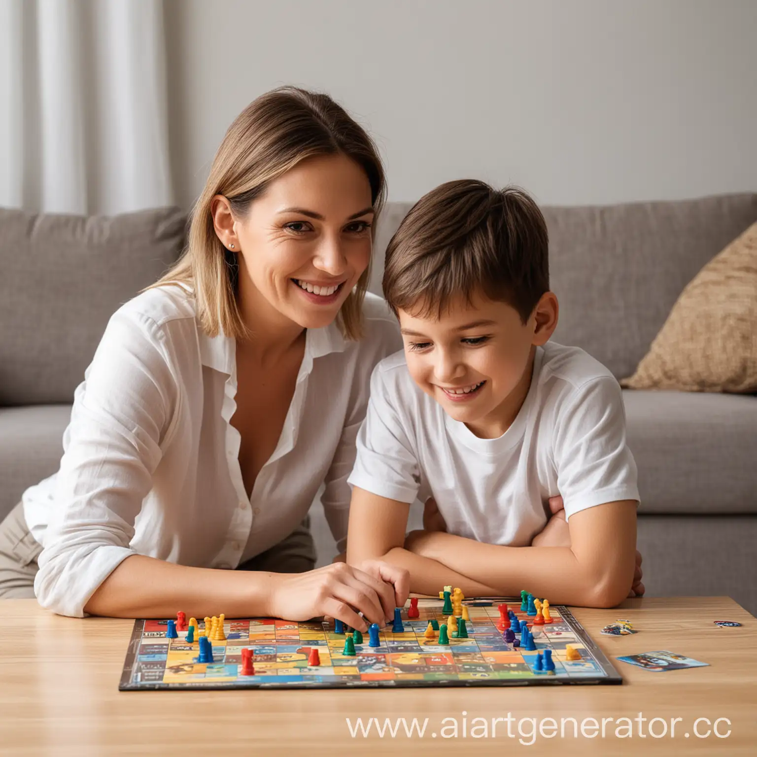 Mother-and-Son-Playing-Board-Game-Together