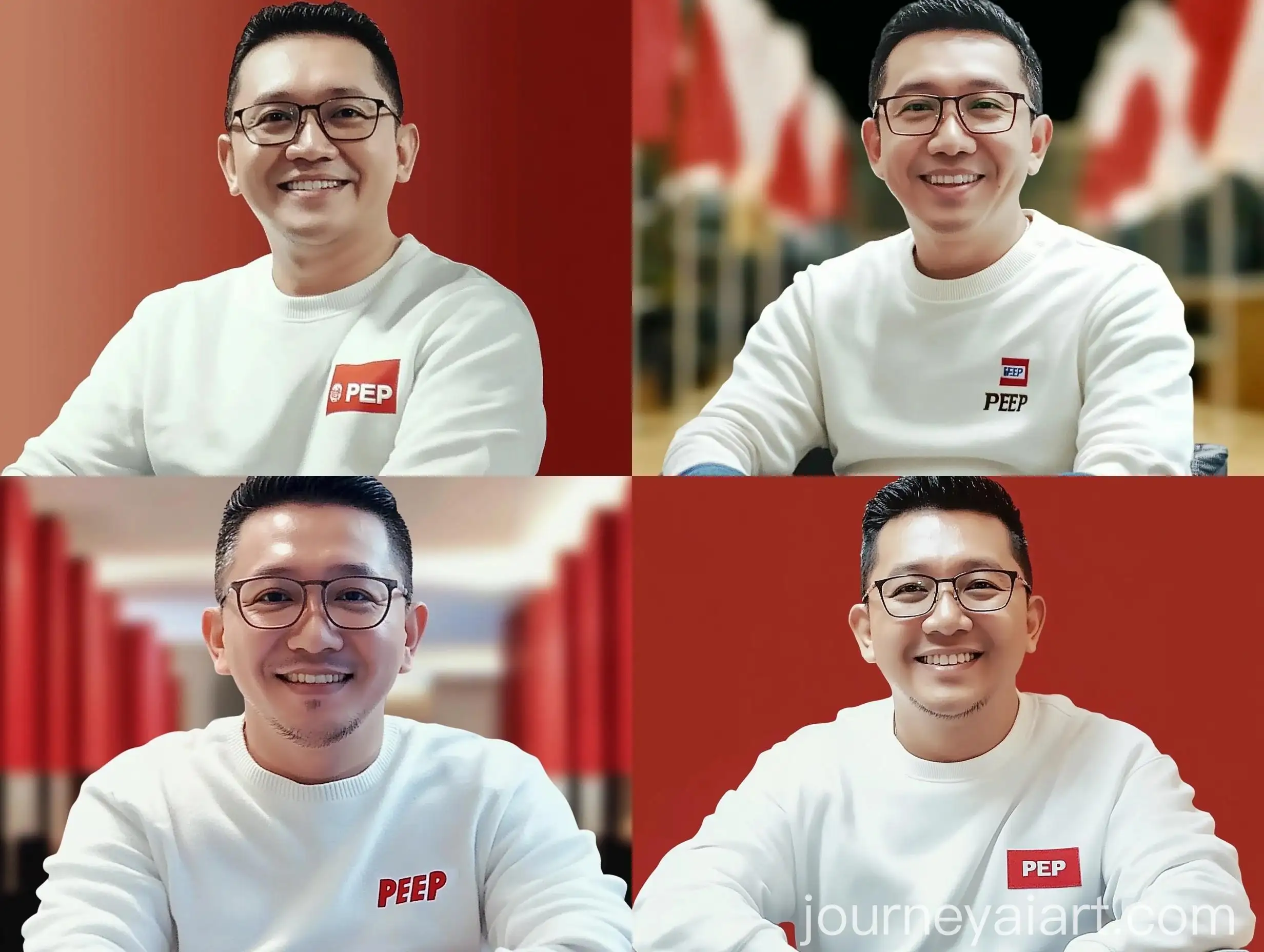 Indonesian-Man-Smiling-with-RedWhite-Parade-Flag-in-SETDA-KENDAL-Logo-Box