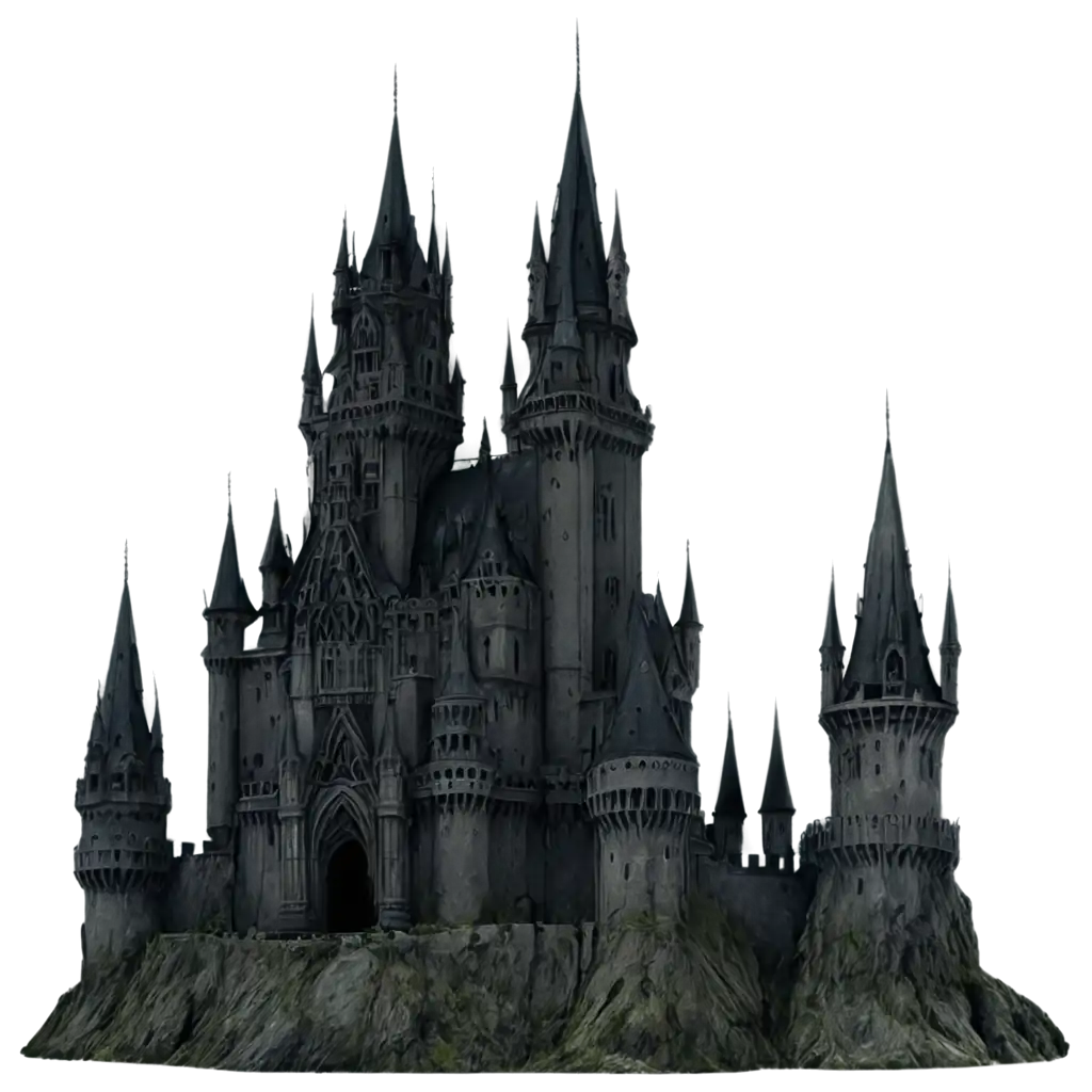 Eerie-Dark-Castle-with-Jagged-Spires-PNG-Image-Enhance-Your-Digital-Atmosphere