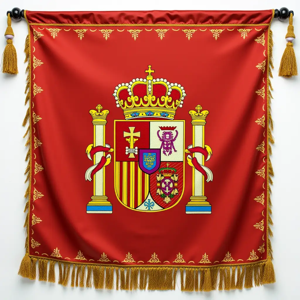 BANNER OF SPAIN, INFANTRY OF 1734