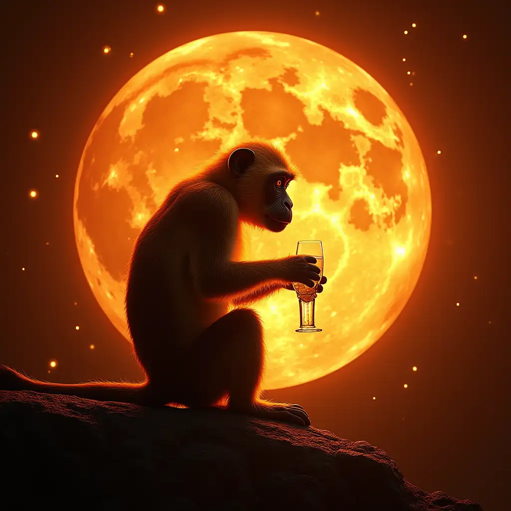 monkey glass sun