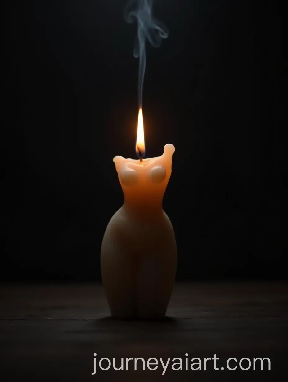 Silhouette-of-a-Girl-Candle-with-Mystical-Smoke