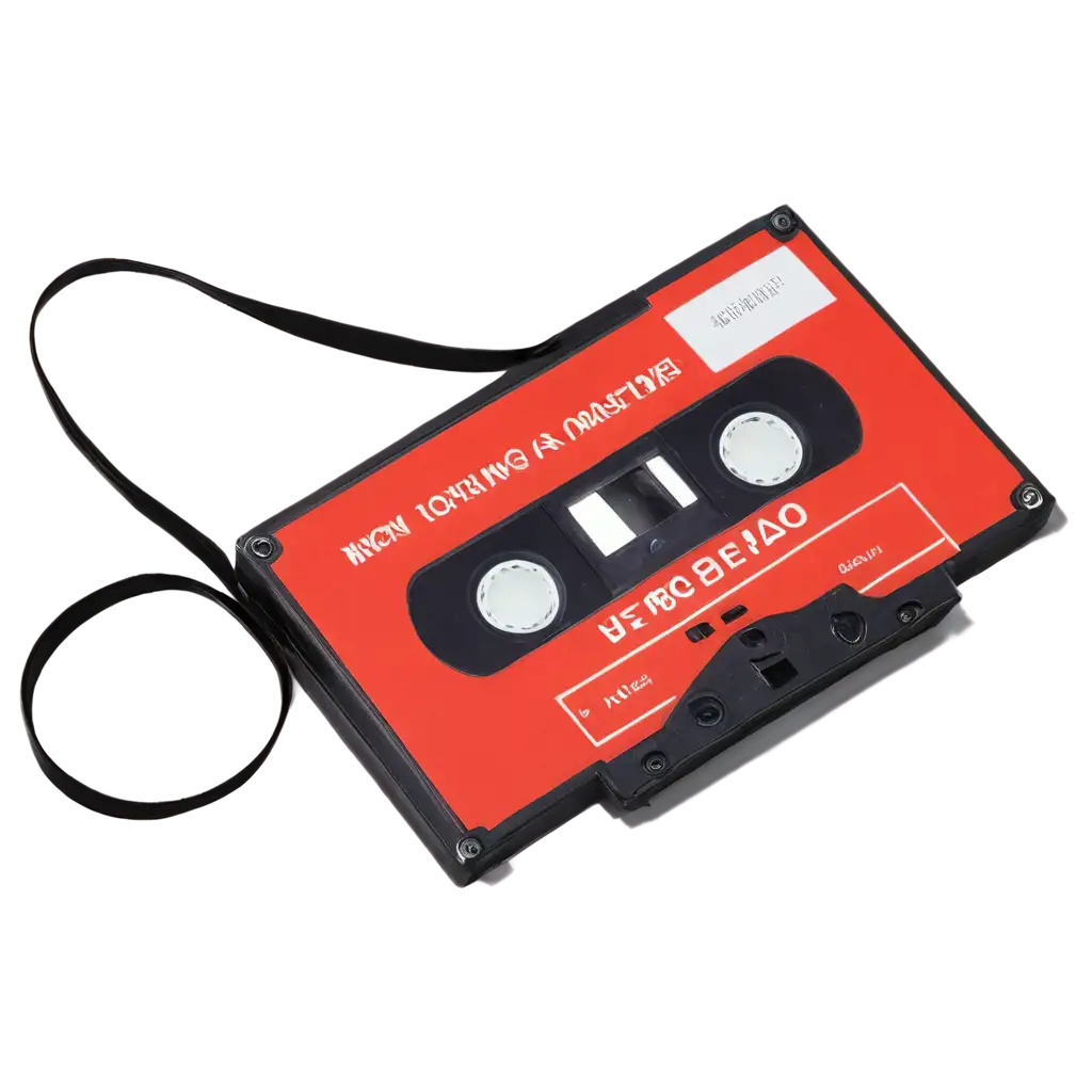 Red-Retro-Cassette-Tape-PNG-Image-Nostalgic-Audio-Visual-Icon