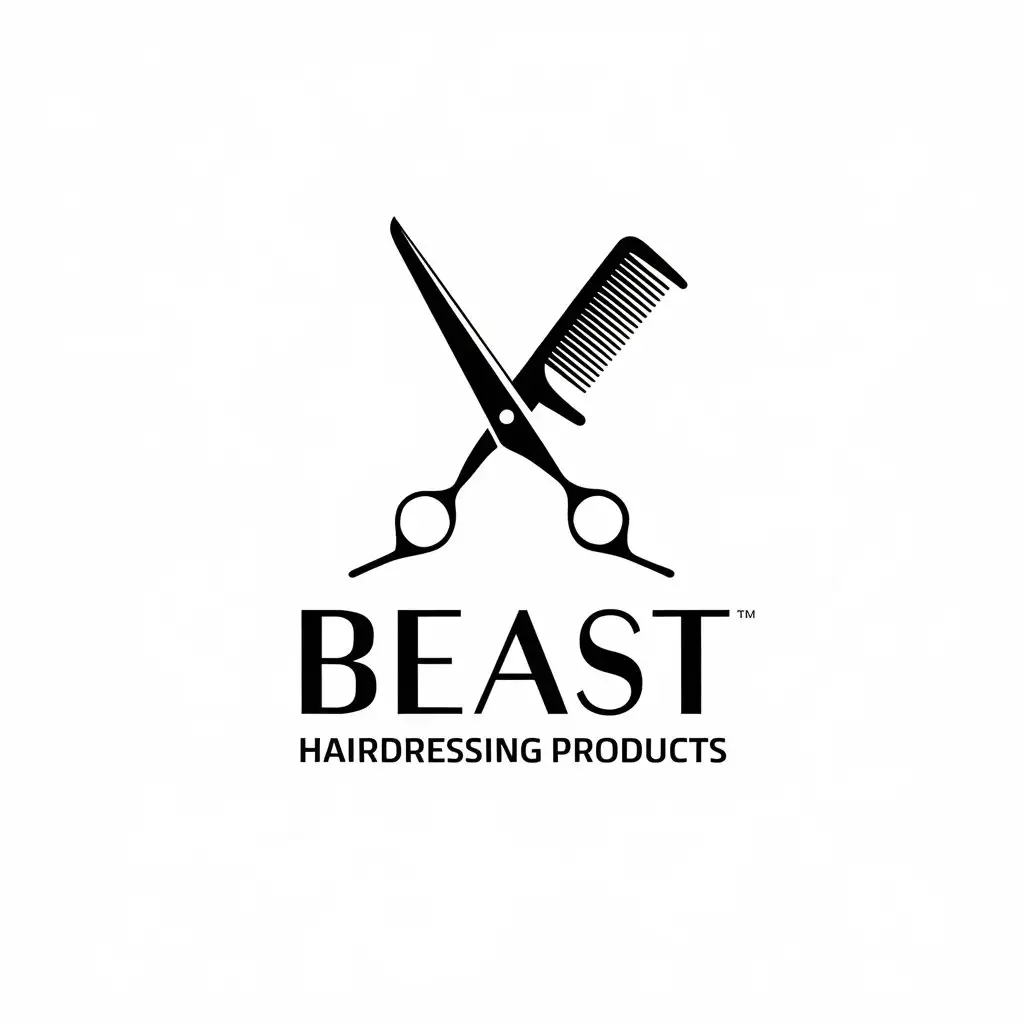 LOGO Design for Beast Hairdressing Products Modern Bexdx Symbol for Beauty Spa Industry