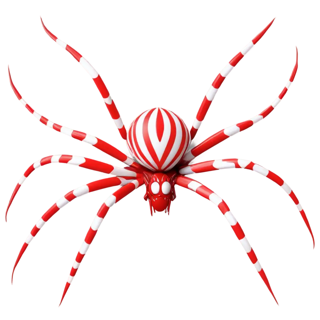 Red-and-White-3D-Spider-PNG-Vector-Image-for-Digital-Design-and-Graphics