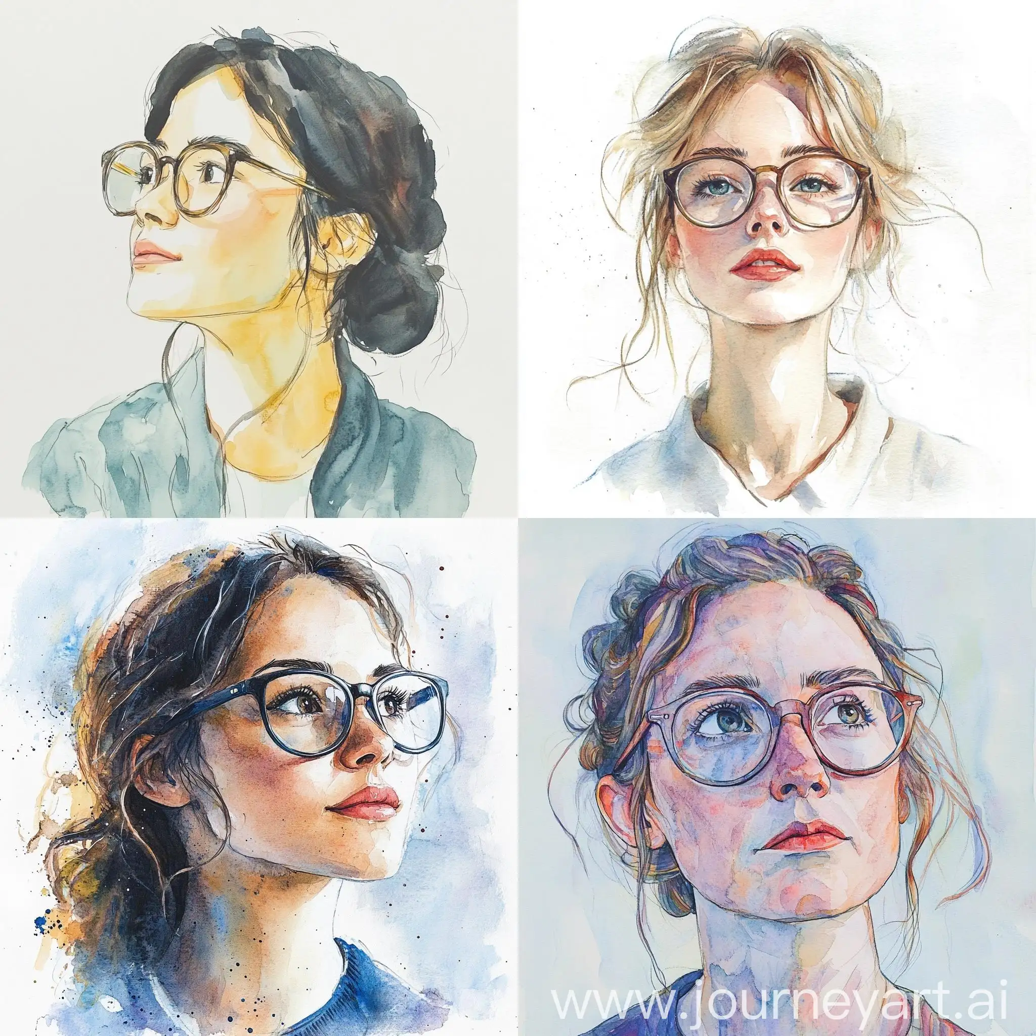 Teacher-in-Glasses-Watercolor-Art