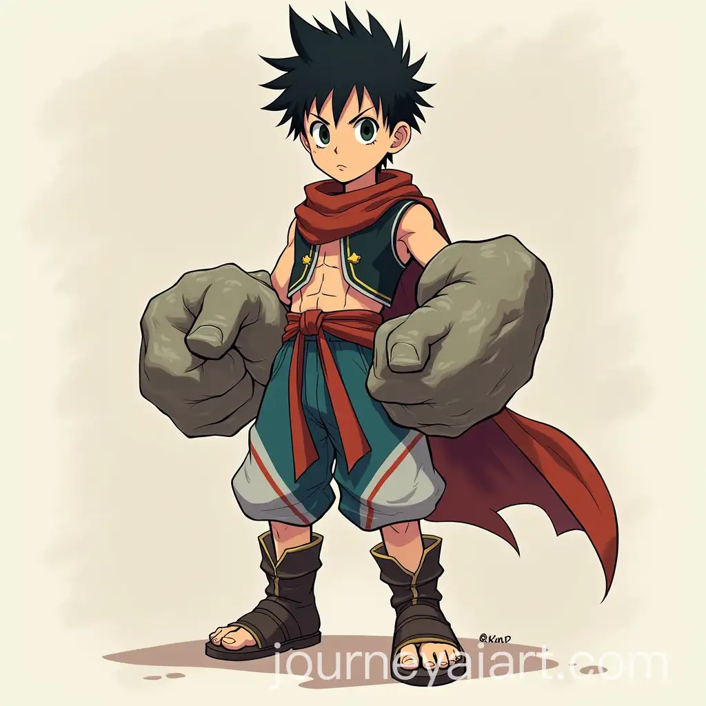 TenYearOld-Boy-Turning-into-Rock-with-Stone-Fists-in-Filipino-Mythological-Costume