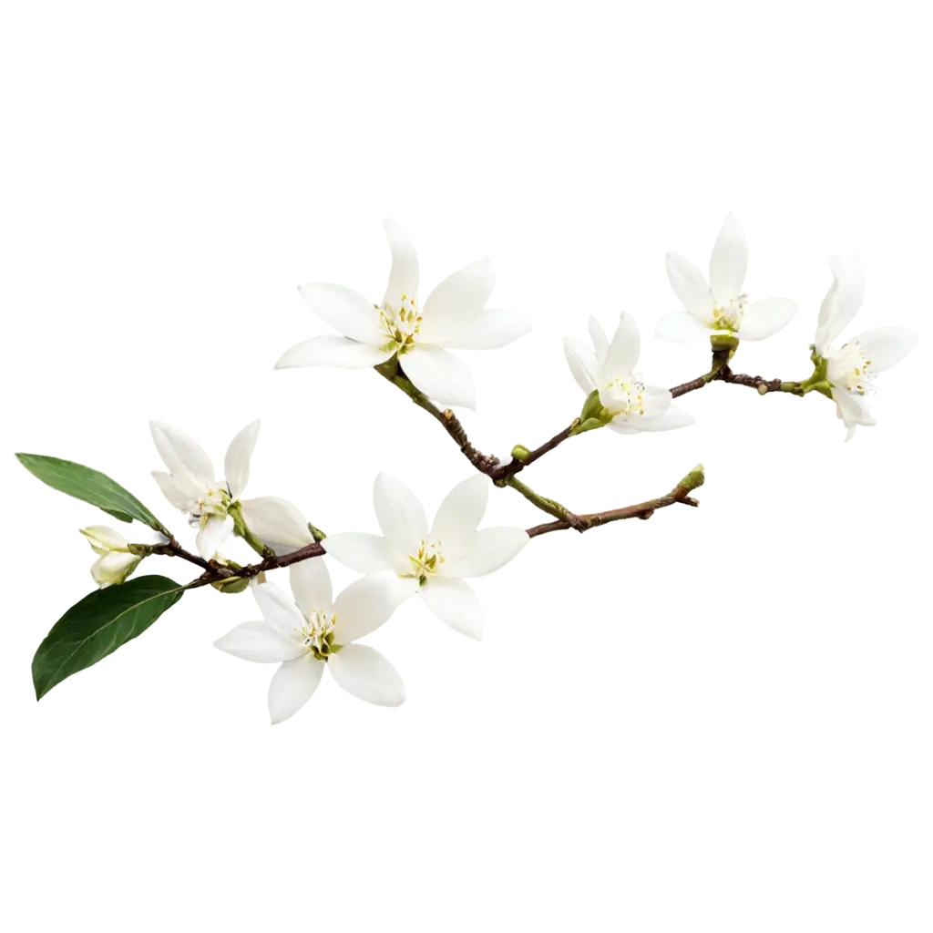 white vanilla flowers