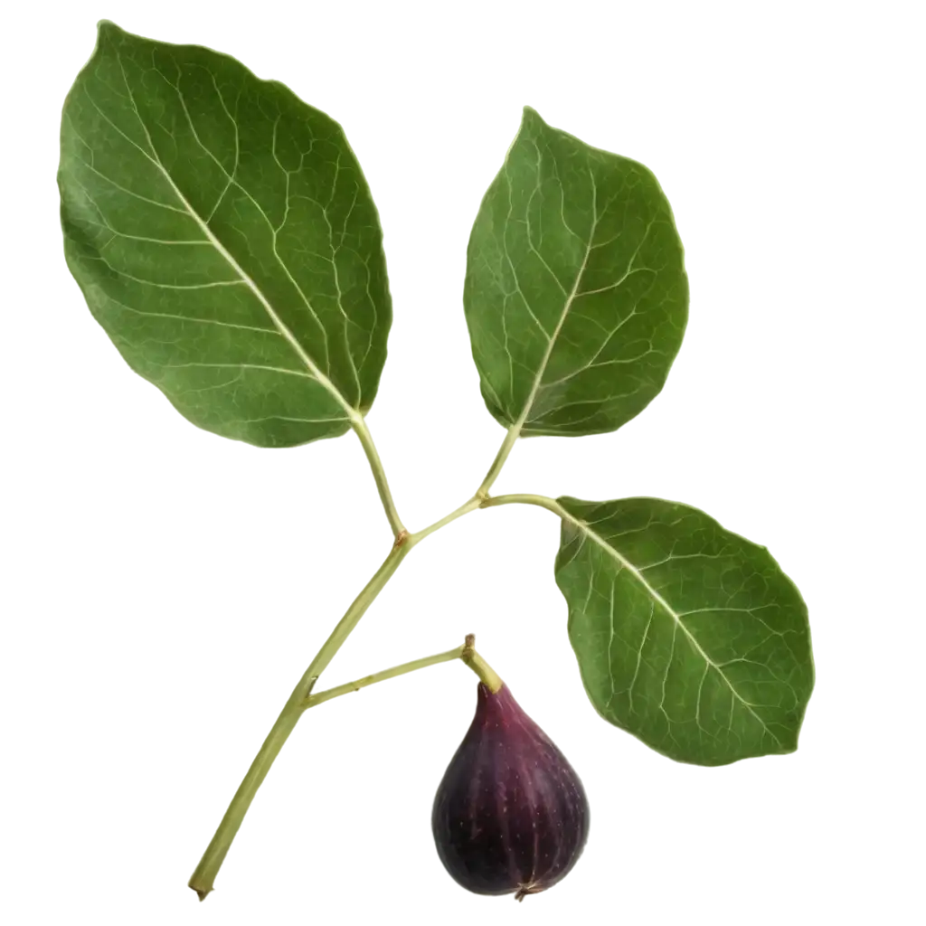 HighQuality-PNG-Image-of-a-Fig-with-Leaves-for-Enhanced-Visual-Appeal