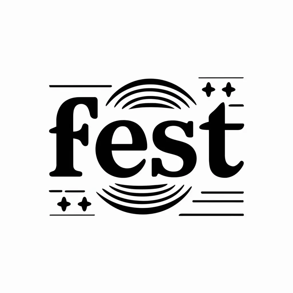 LOGO Design For Fest Minimalistic Symbol for Events Industry