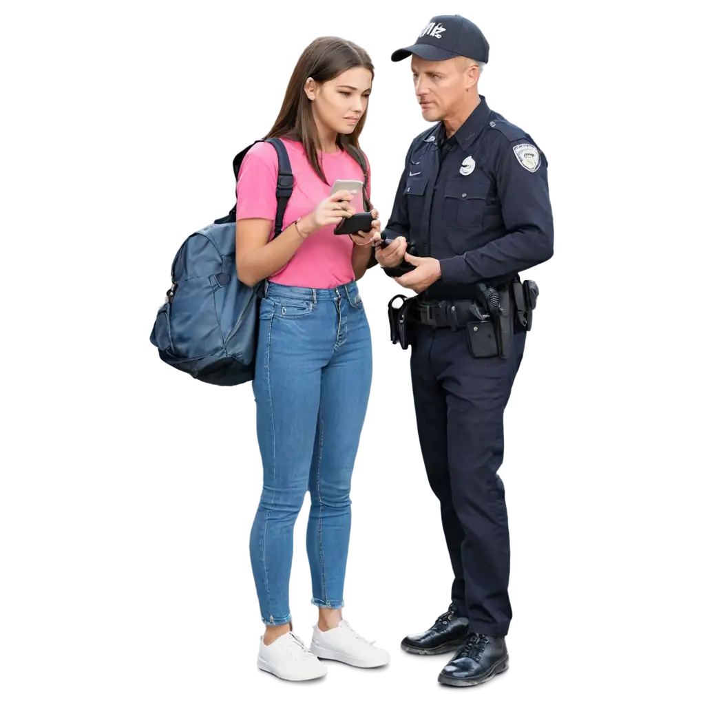 Police-Officer-Interviewing-Teen-Female-about-Stolen-Telephone-PNG-Image