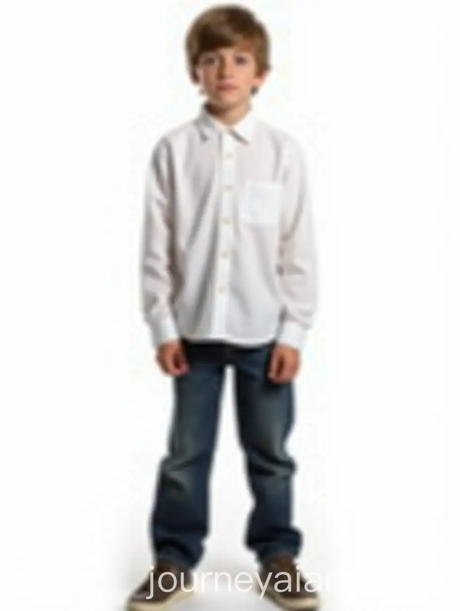 15YearOld-Boy-in-White-Shirt-and-Dark-Jeans-Front-View-Portrait