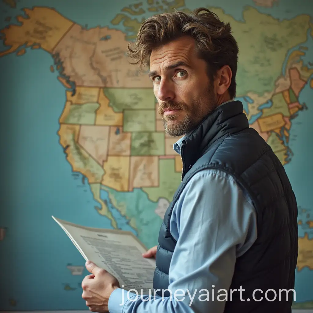 Man-Studying-a-Map-withAI-Image-Prompt-Expansion-Focused-Attention