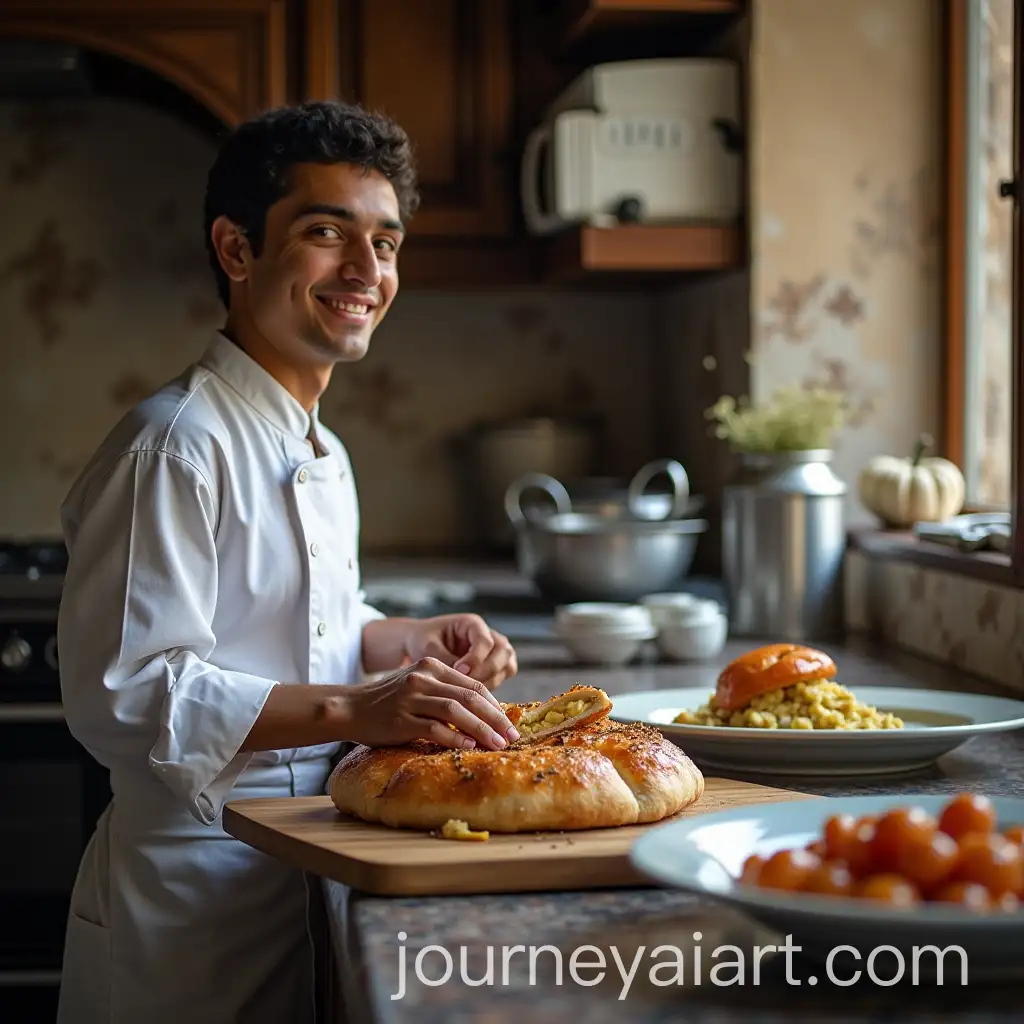 AlgerianAI-Art-Prompt-Expansion-Boy-Rabe3-Dreaming-of-Fame-in-the-Cooking-Field