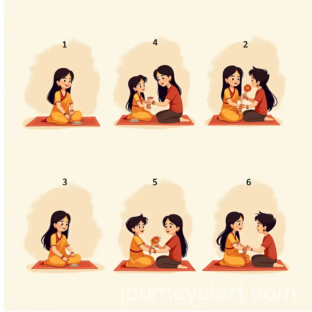 Raksha-Bandhan-Ceremony-Sister-Tying-Rakhi-to-Brother-with-Traditional-Attire