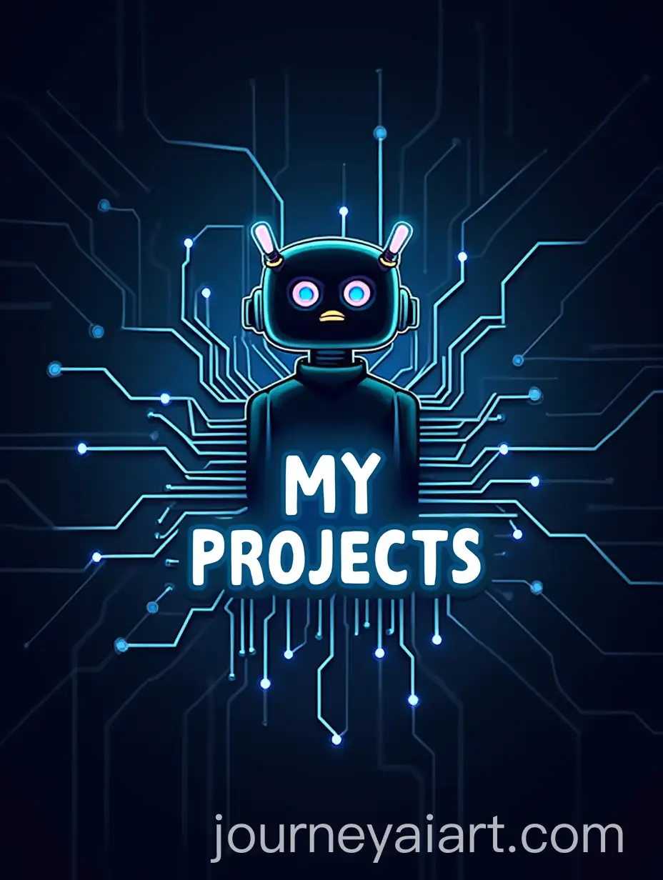 Futuristic-Digital-Circuit-Board-with-Glowing-MY-PROJECTS-and-AI-Face-Design