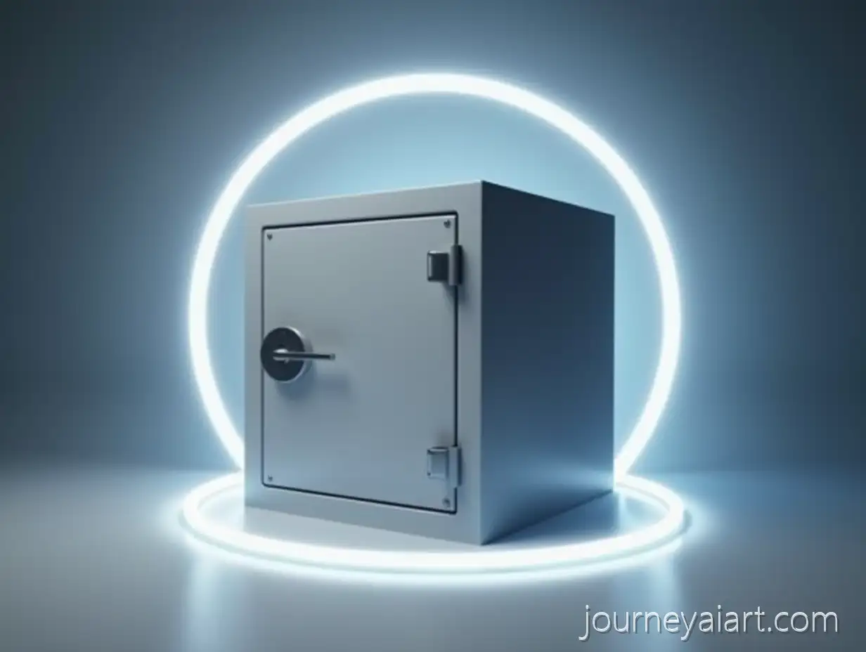 Secure-Strongbox-Surrounded-by-Bright-Light-in-Modern-Minimalist-Setting