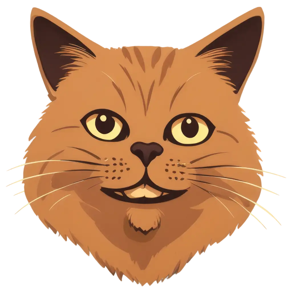 Smiling-Cat-Head-PNG-Image-in-Cartoon-Style-Create-Cheerful-Cartoon-Characters-Easily