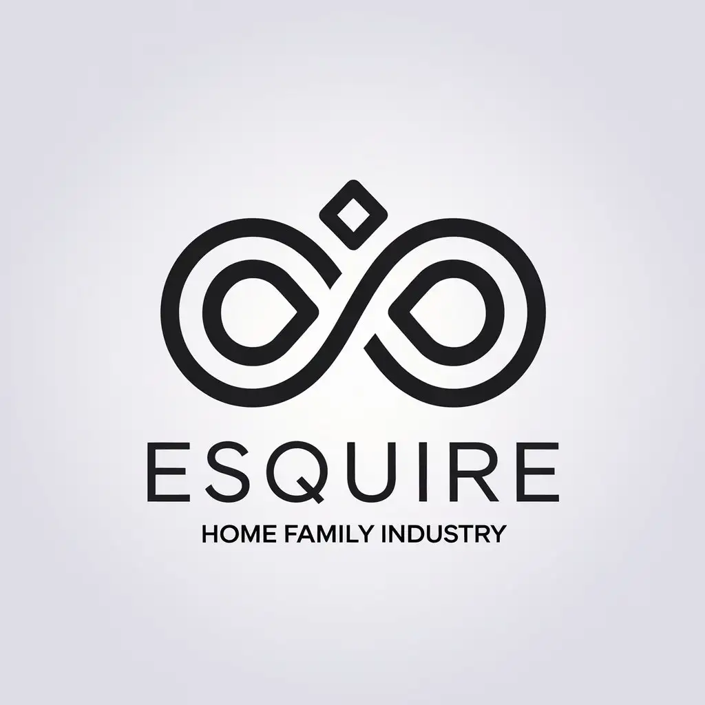 LOGO Design for Esquire Minimalistic Infinity Symbol for Home Family Industry