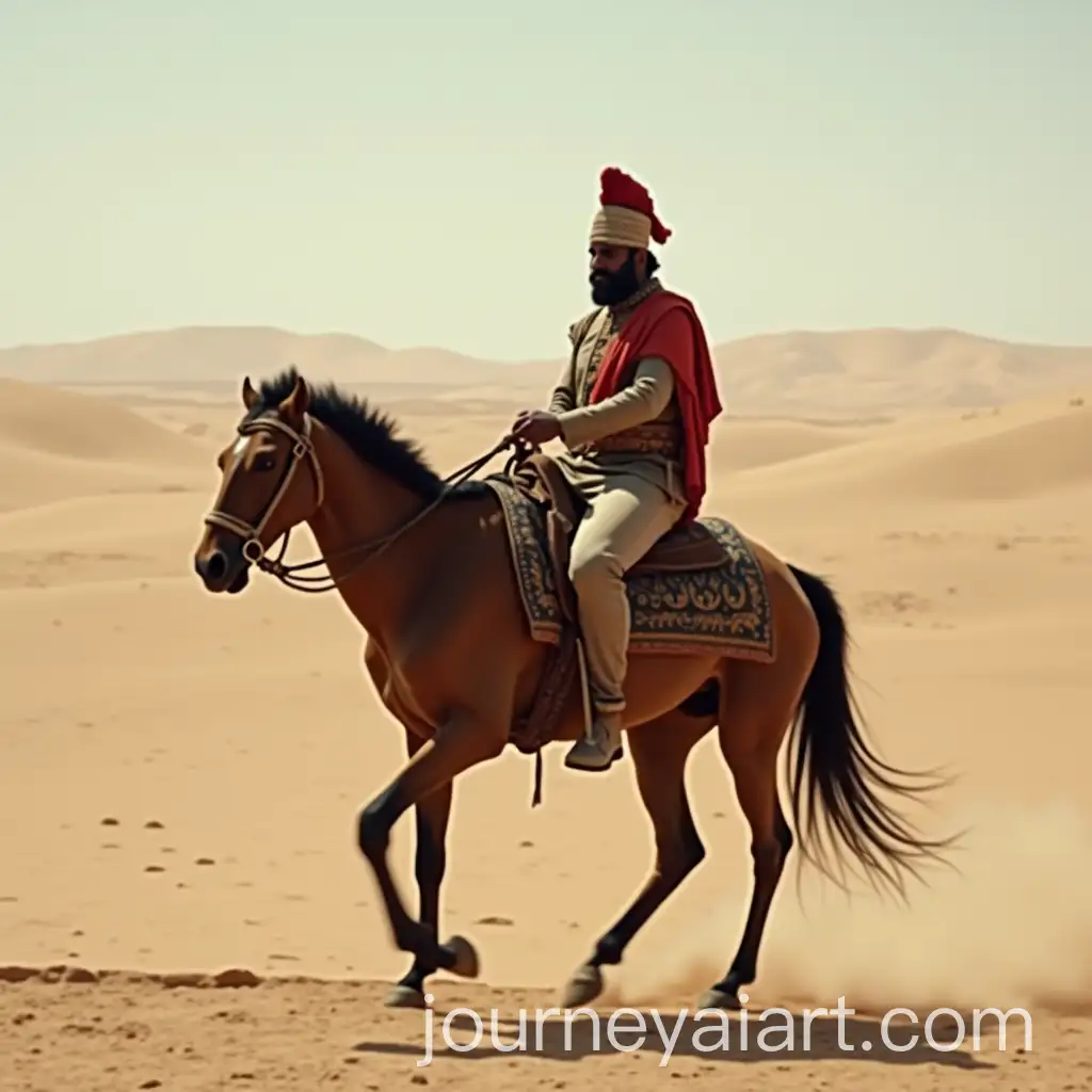 AI-Image-Prompt-ExpansionArmy-Chief-Dragging-Prisoner-in-Desert-Landscape