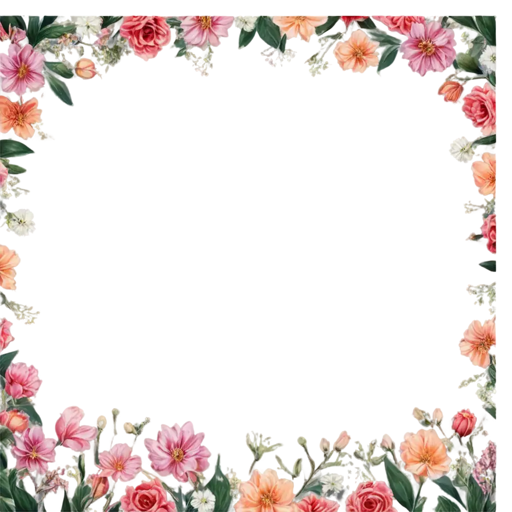 Floral-Border-Frame-PNG-Image-Perfect-for-Custom-Designs-and-HighQuality-Visuals