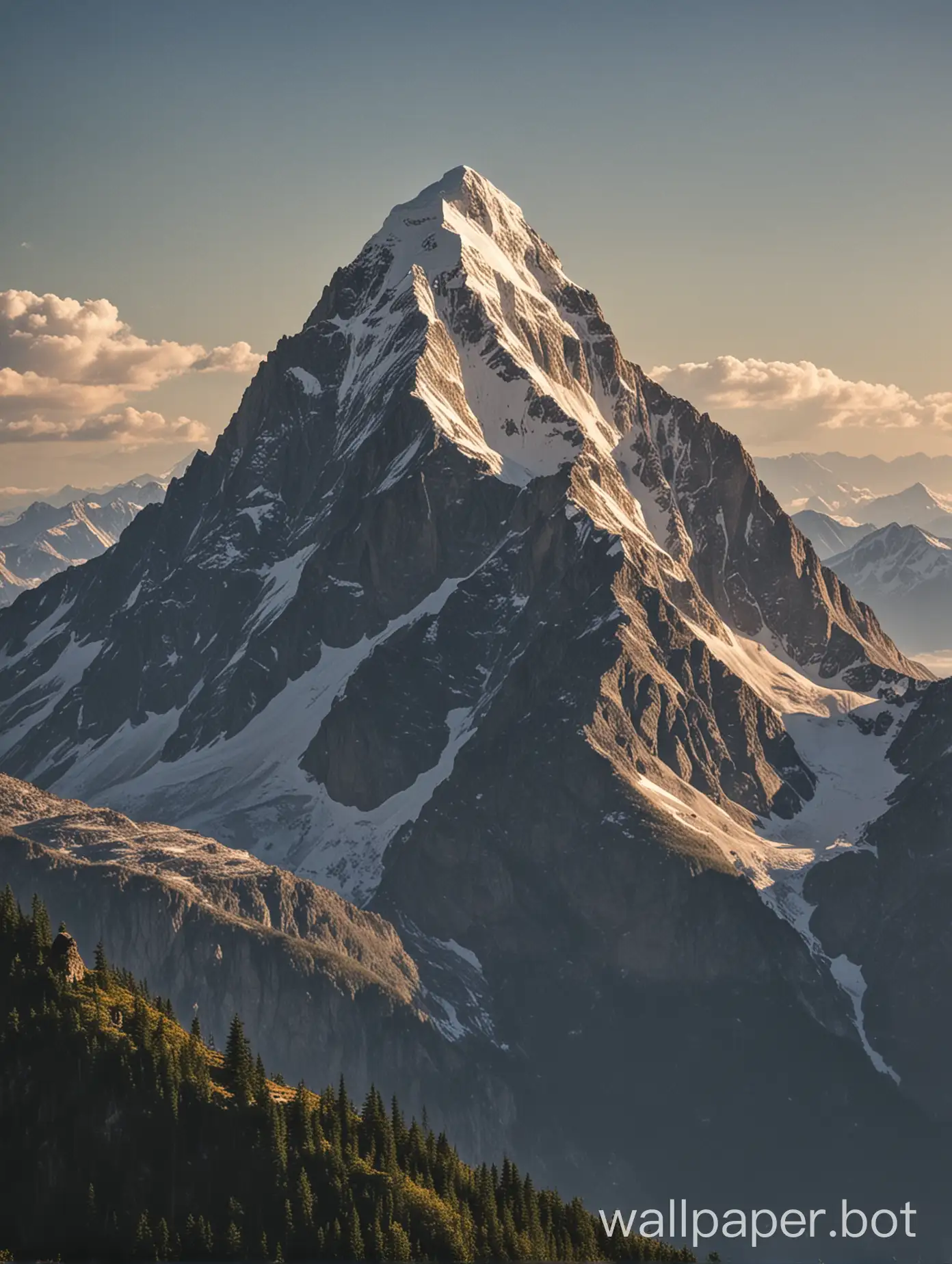 Majestic-Mountain-Peak-in-Morning-Light