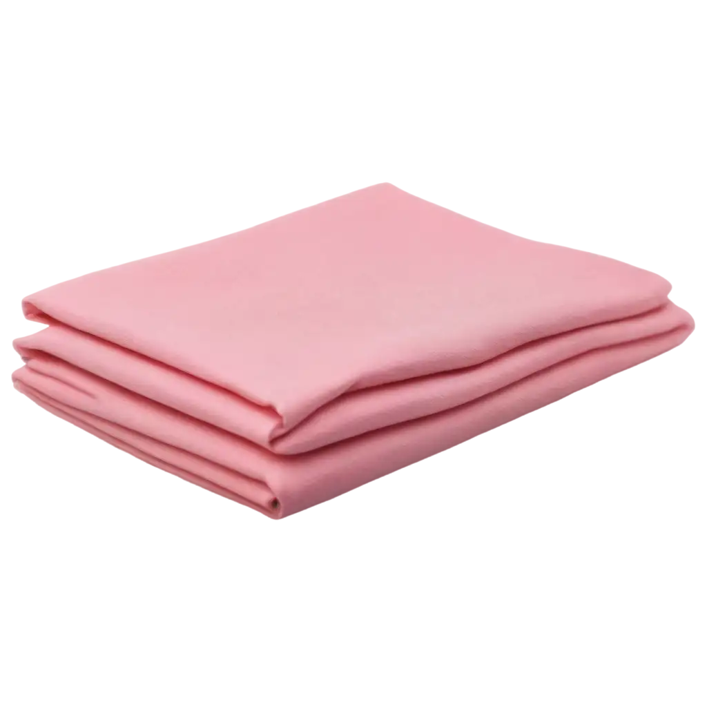 carefully folded clean pink clothing