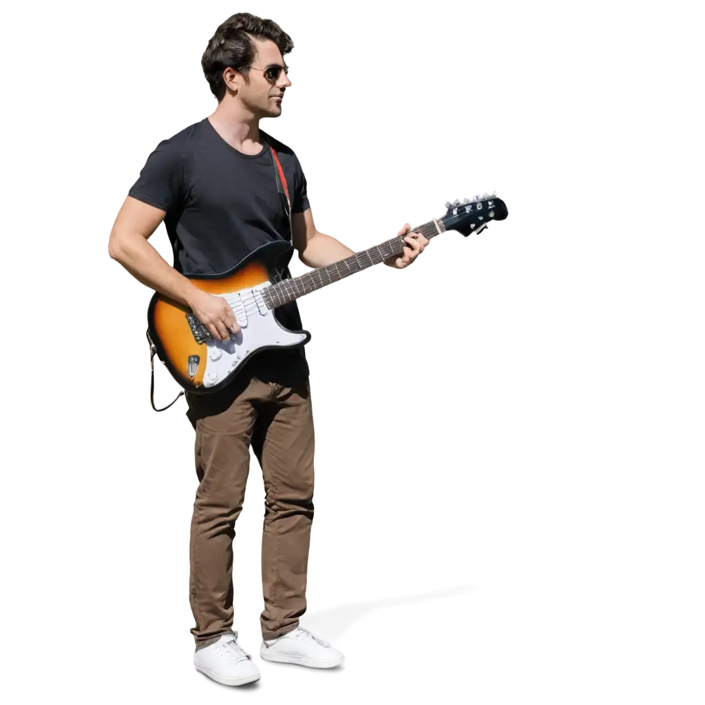 Man-Playing-Guitar-While-Standing-PNG-HighQuality-Transparent-Image-for-Creative-Projects