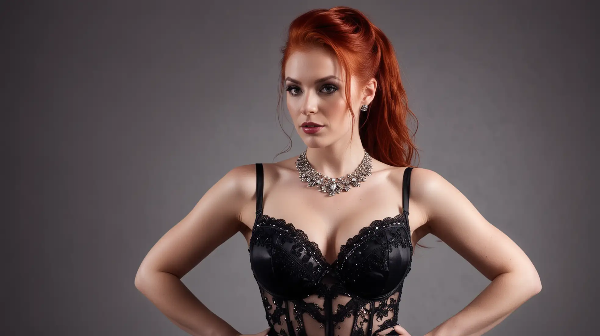 Seductive-RedHaired-Race-Queen-in-Elegant-Lingerie-and-Haute-Couture-Jewelry