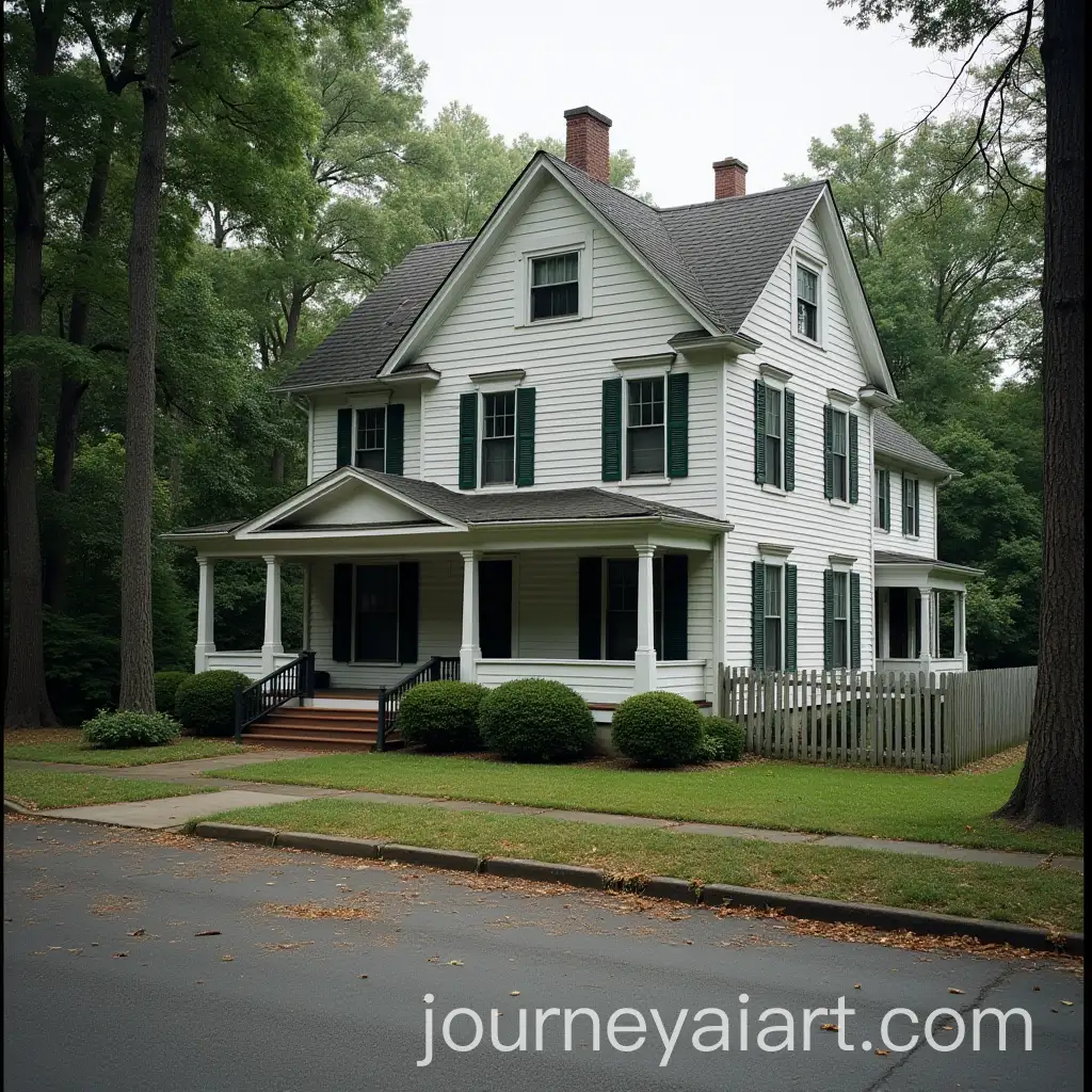 AI-Image-ExpansionThe-Radley-Place-from-To-Kill-a-Mockingbird-Haunted-White-House-with-Green-Shutters