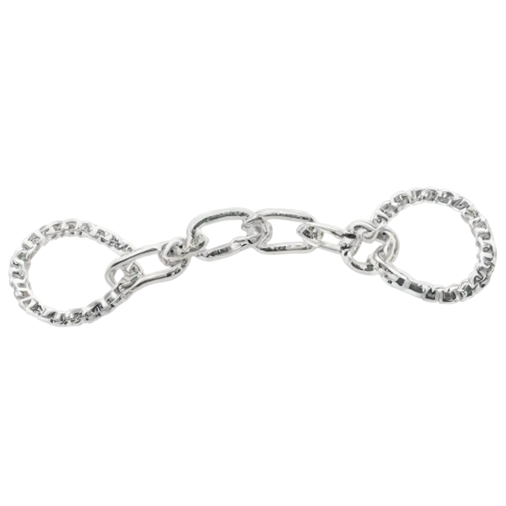 create for me a large silver chain