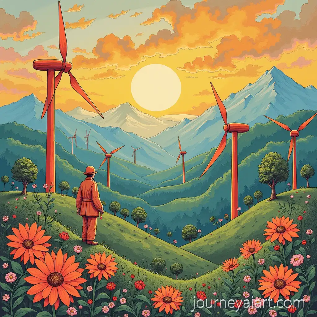 Artistic-Poster-Promoting-Efficient-and-Rational-Energy-Use