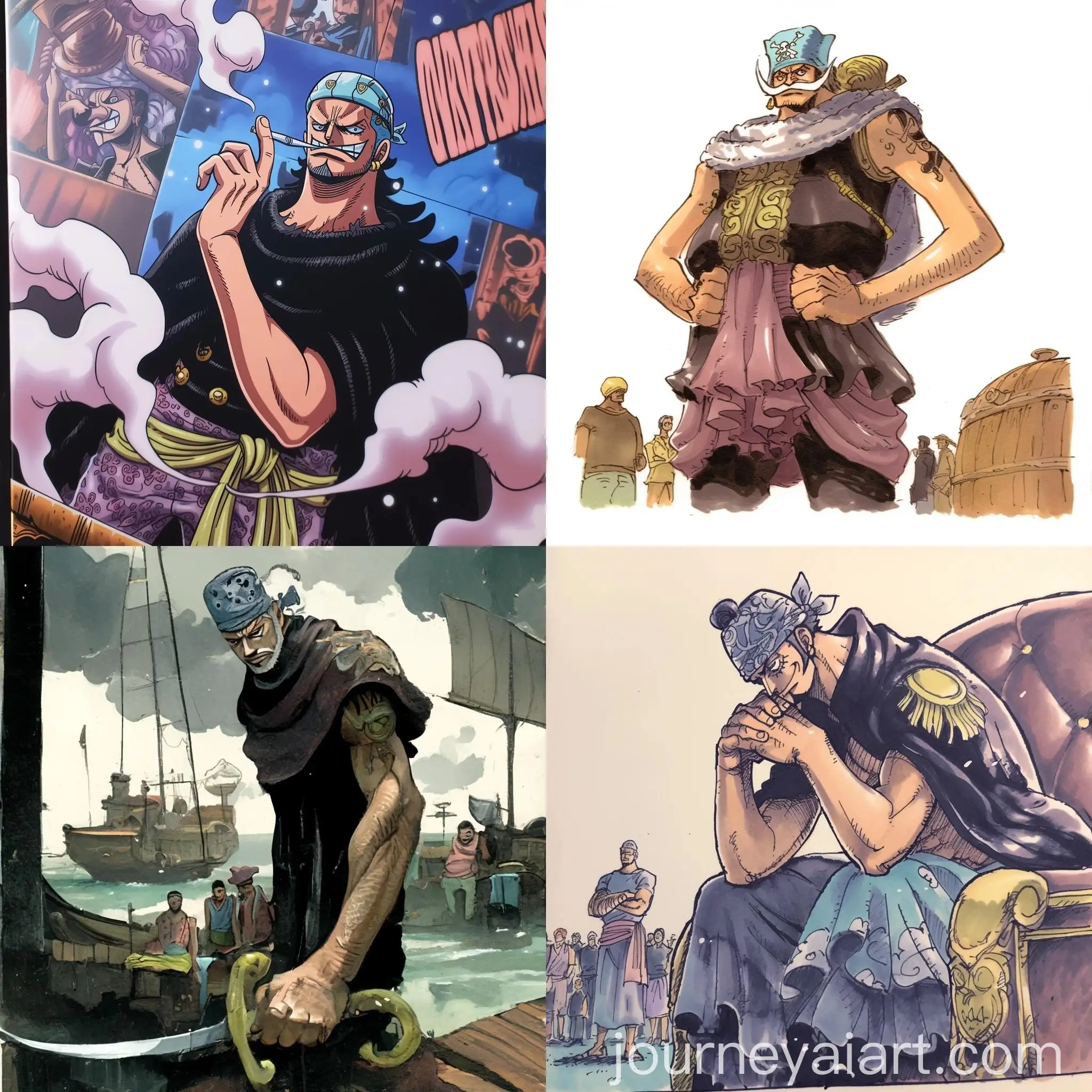 Watercolor-Manga-Pirate-Character-from-One-Piece