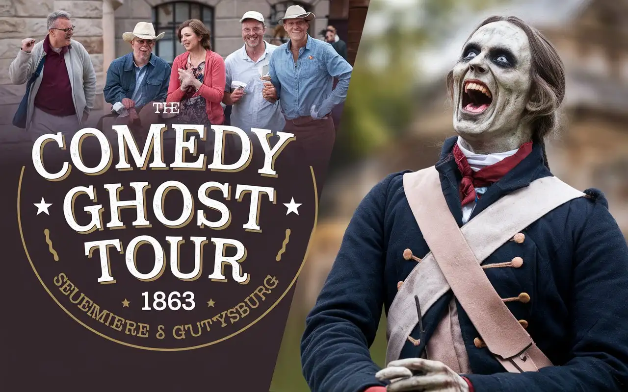 FamilyFriendly-Comedy-Ghost-Tour-in-Gettysburg-Laughter-of-a-Transparent-Ghost-Soldier