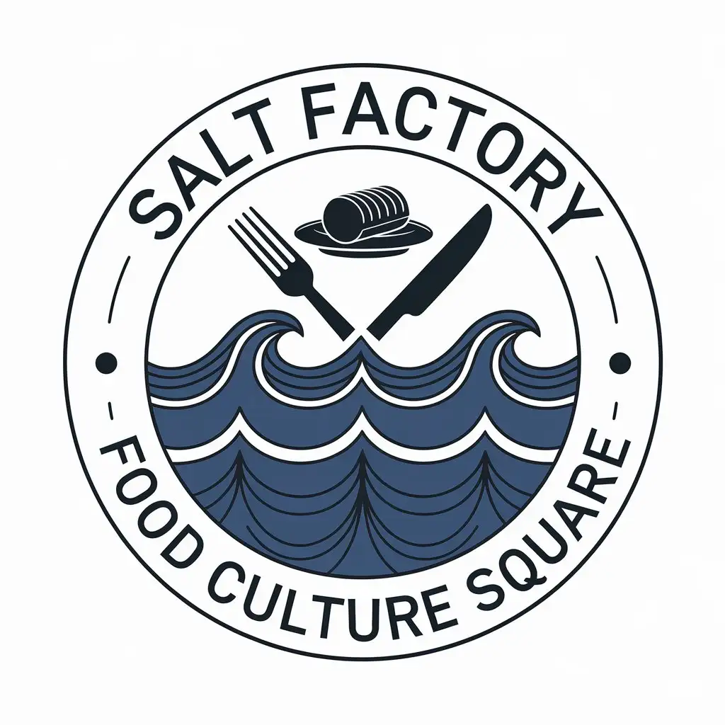 LOGO-Design-for-Salt-Factory-Food-Culture-Square-Sea-Food-Relaxation-Theme