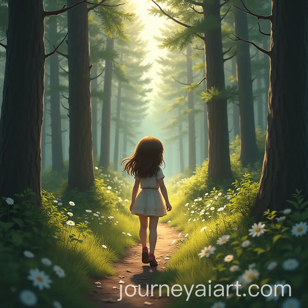 Young-Girl-Walking-in-Enchanted-Forest
