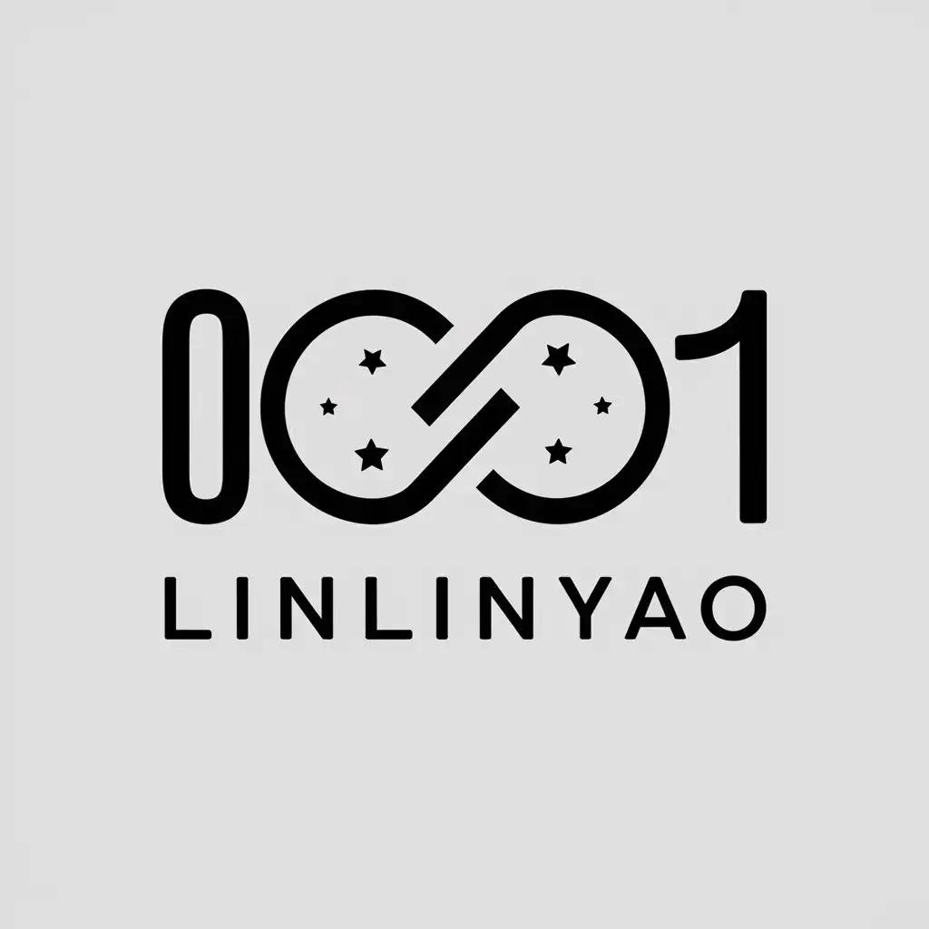 LOGO-Design-for-Linlinyao-Minimalistic-Vector-with-Starry-Sky-and-Infinity-Symbol