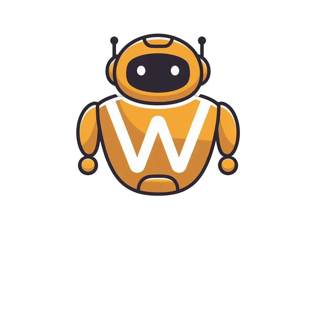 LOGO-Design-for-Wan-Mei-Yi-Fa-AI-Robot-W-Letter-in-Modern-Internet-Style