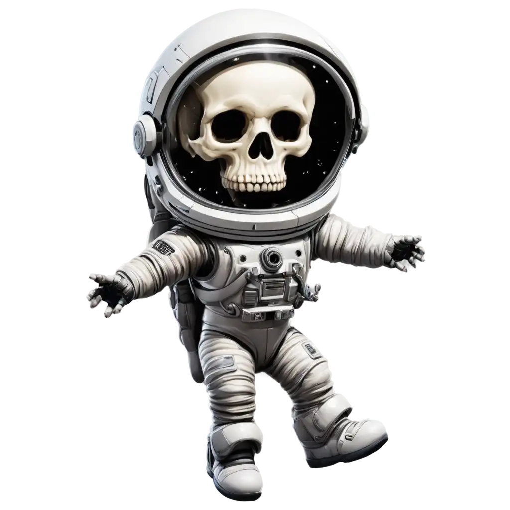 PNG-Image-Skull-Floating-in-Space-Suit-Captivating-Art-for-Digital-Spaces