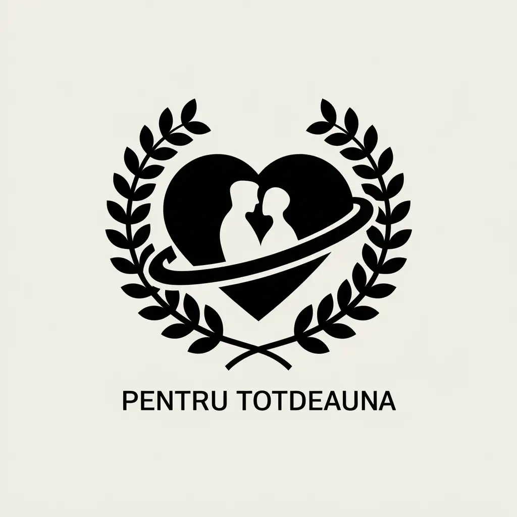 LOGO Design For Pentru Totdeauna Eternal Love Theme with Timeless Symbols