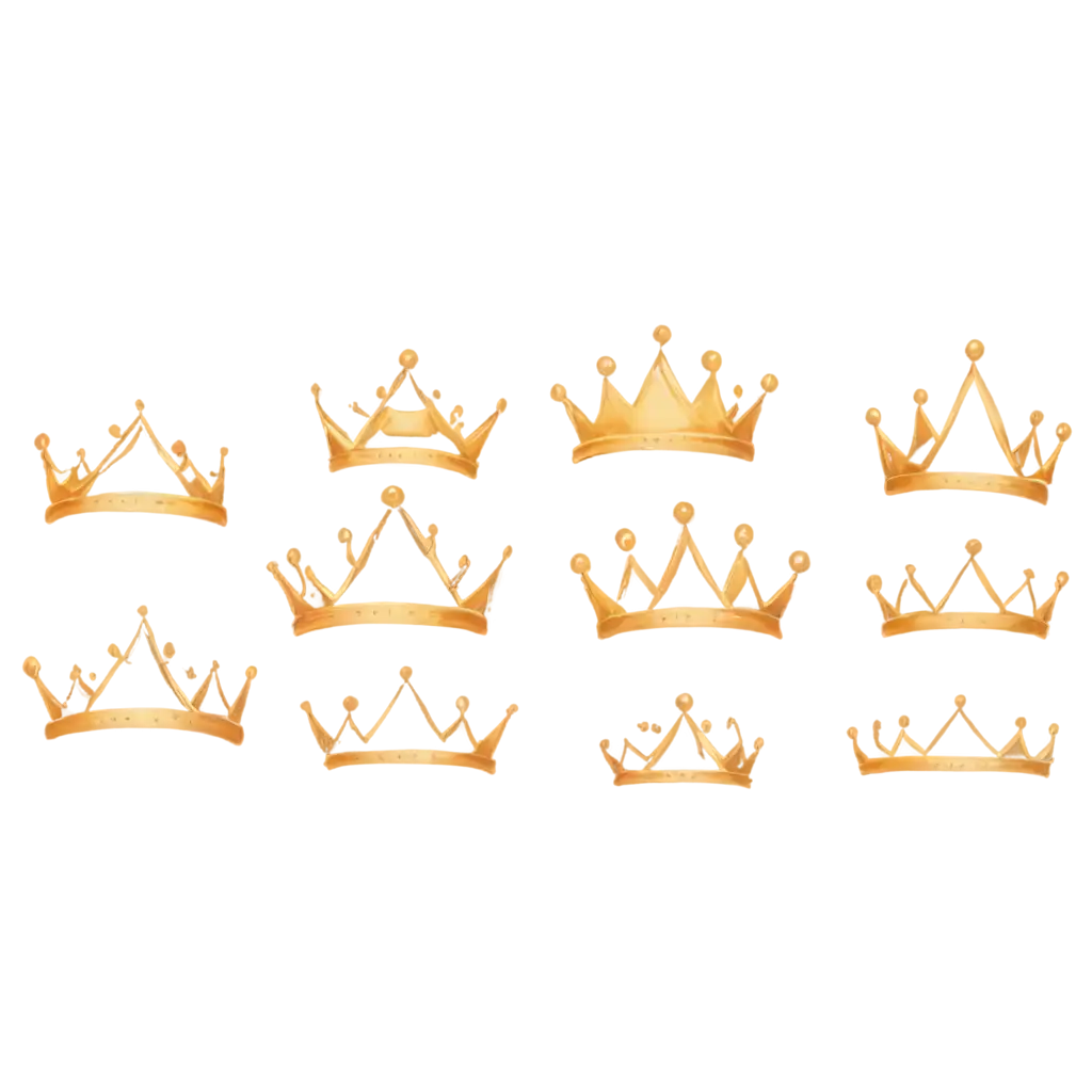 Cartoon-Crown-PNG-Image-5-Angles-for-Versatile-Design-Applications