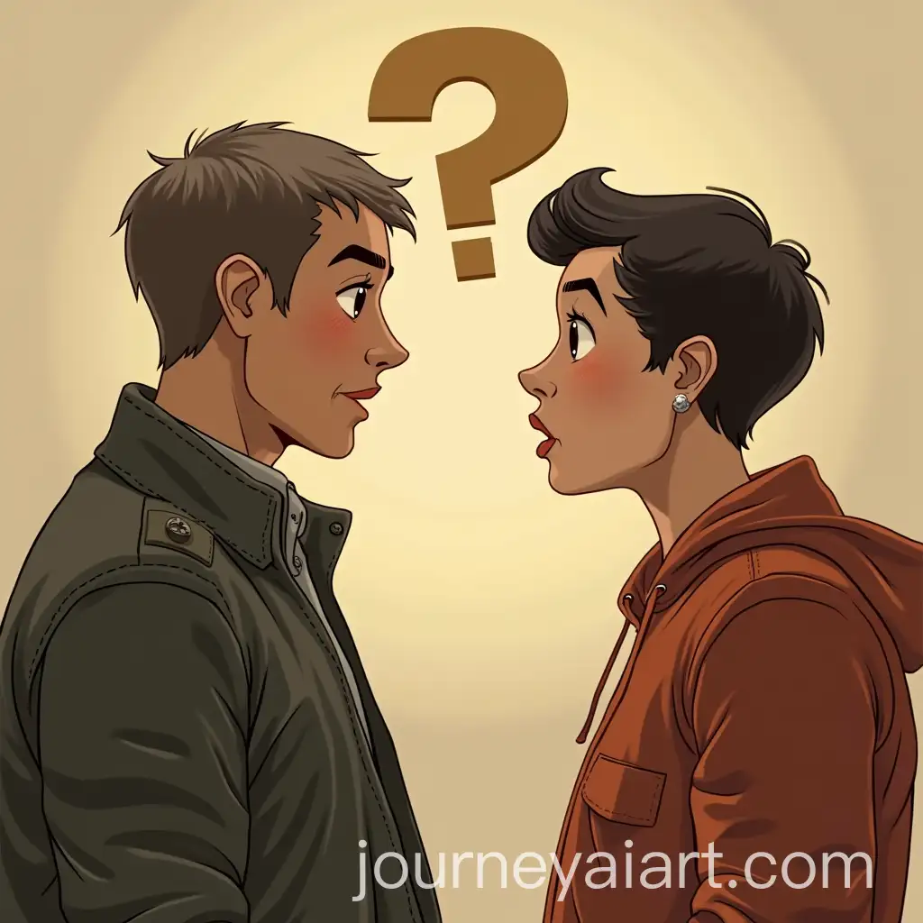 Two-People-Engaged-in-Conversation-with-One-Asking-an-Imperative-Question