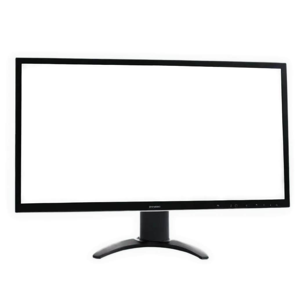 HighQuality-PNG-Image-of-a-Monitor-with-Blank-Screen-for-Versatile-Applications