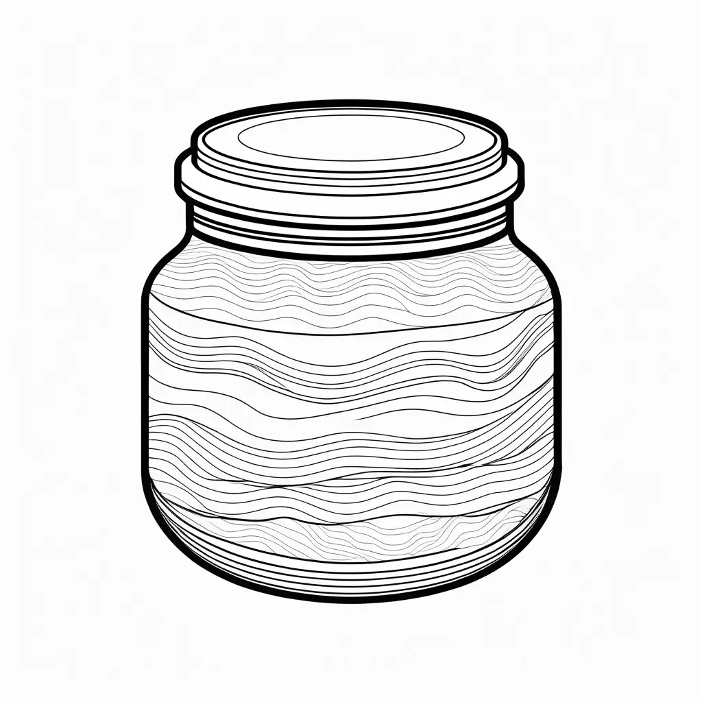 Jar-of-Sweet-Jamoncillo-Coloring-Page-with-Simple-Line-Art