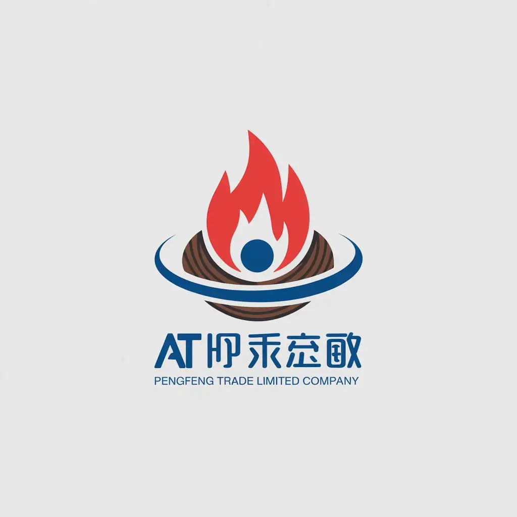 LOGO-Design-for-AT-Pacific-Pengfeng-Trade-Limited-Company-Fiery-Symbol-with-Red-and-Blue-Minimalistic-Theme