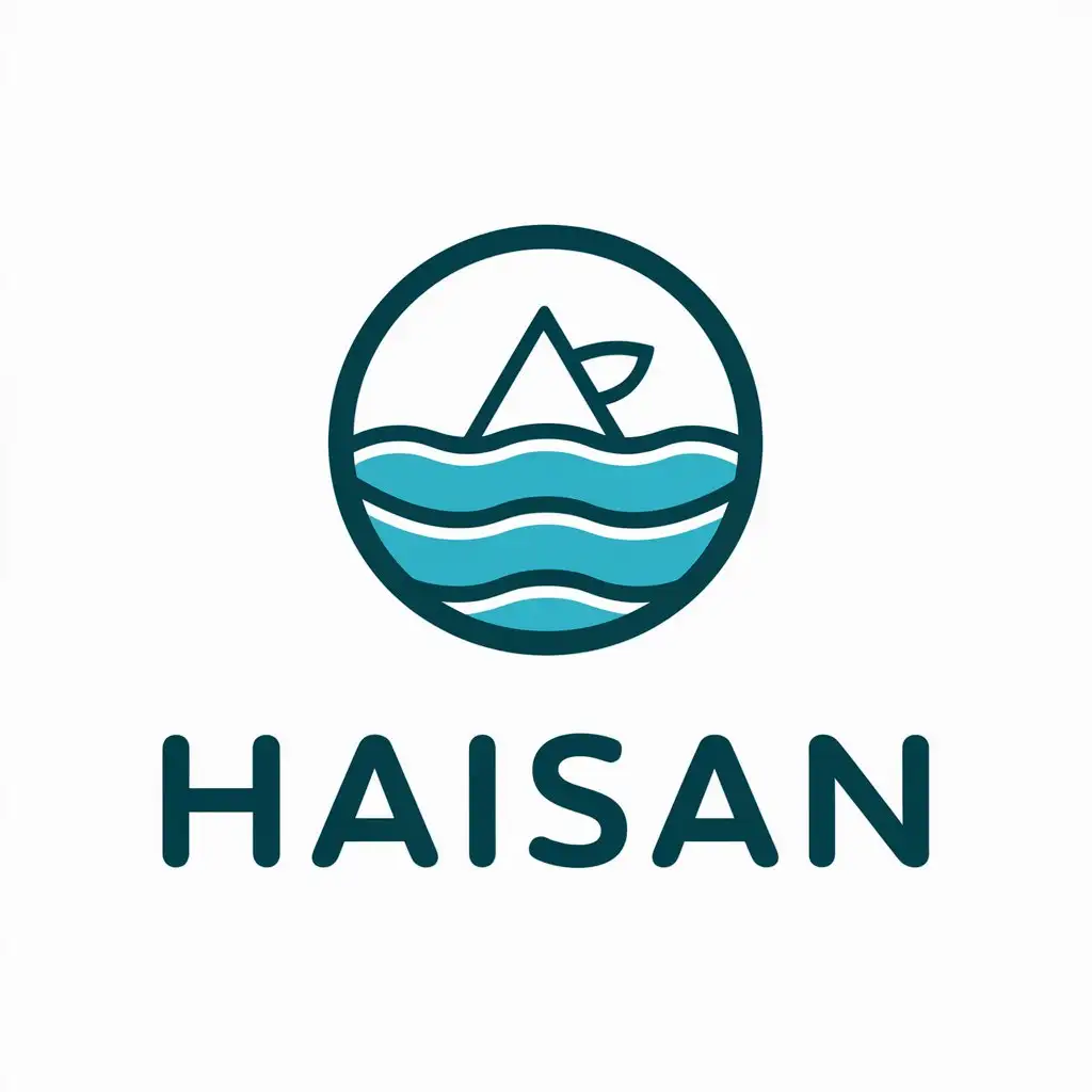 Logo Design for Haisan Aqua Water Freshness Rounded in Animals Pets Industry